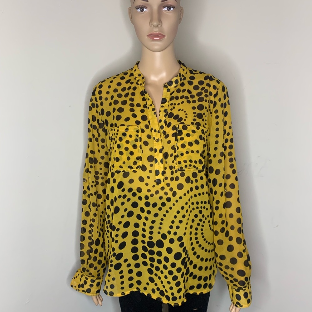 Black and Yellow, New Directions Blouse
